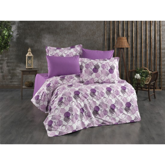 Lenjerie de pat Bubbles din bumbac fabricată cu atenție la detalii în atelierul propriu.