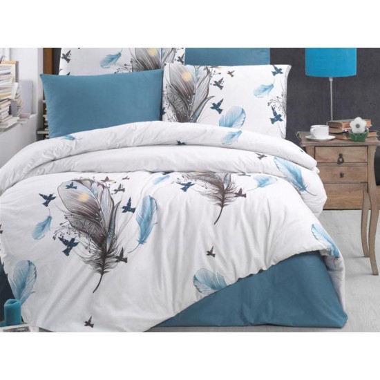 Lenjerie de pat Quill din bumbac fabricată cu atenție la detalii în atelierul propriu.
