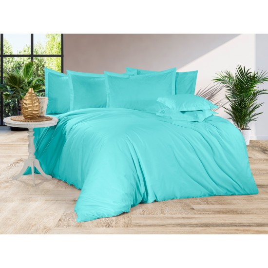 Lenjerie de pat Uni din bumbac fabricată cu atenție la detalii în atelierul propriu. Lenjerie de pat Uni din bumbac fabricată cu atenție la detalii în atelierul propriu.